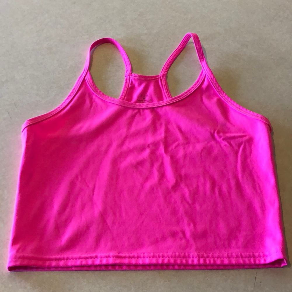 Fleo neon pink muse switch up crop medium